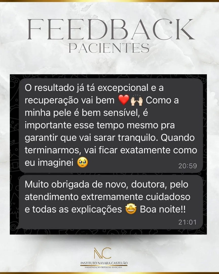 Depoimento de paciente do Instituto Nayara Castelão
