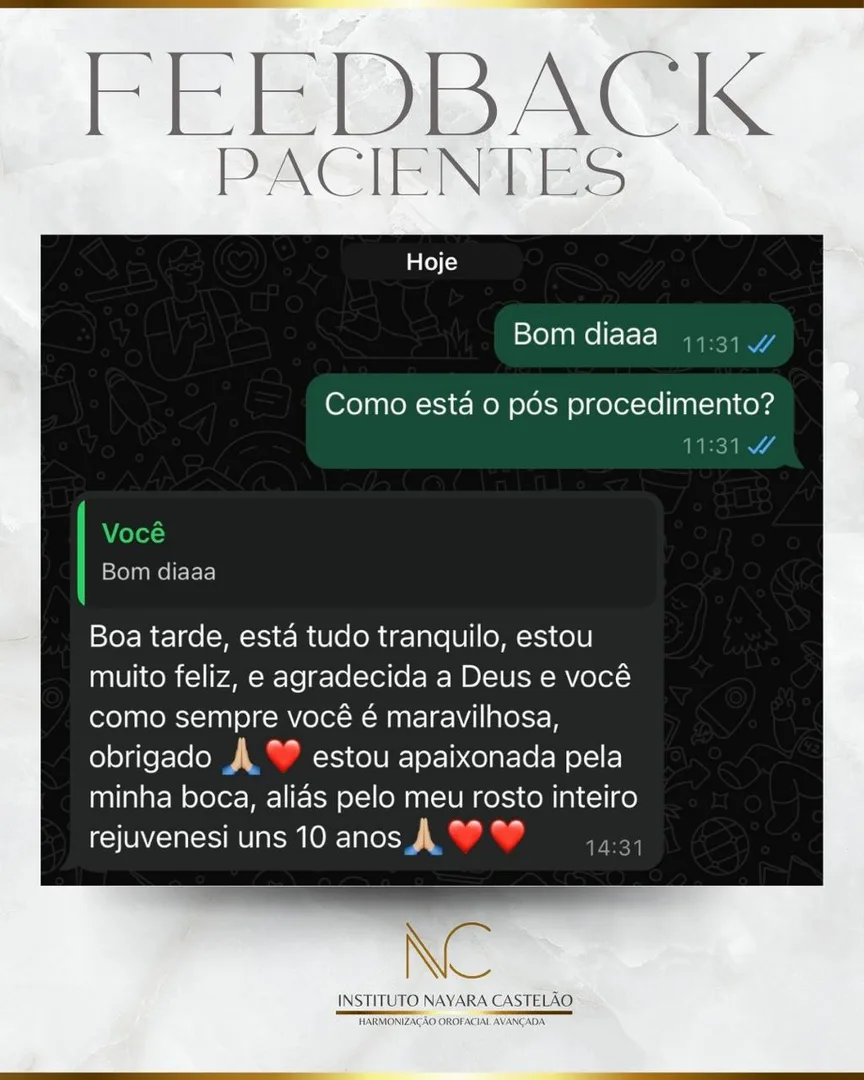 Depoimento de paciente do Instituto Nayara Castelão