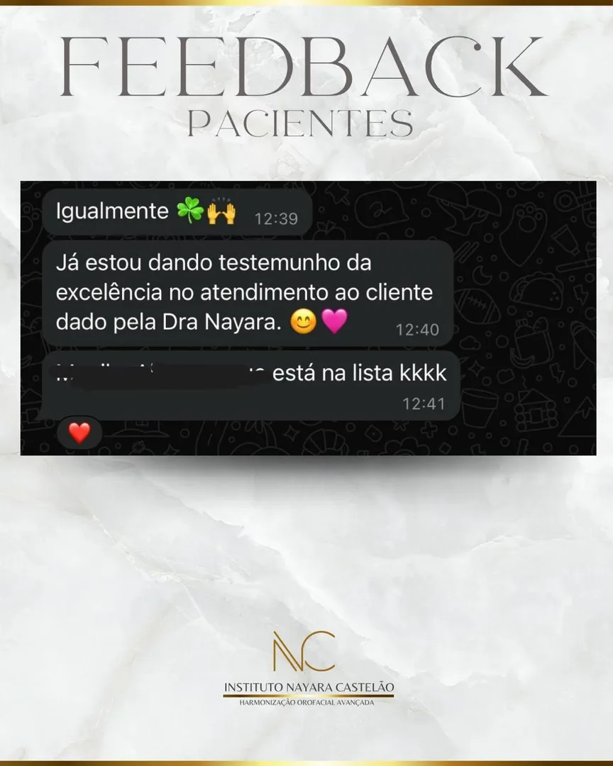 Depoimento de paciente do Instituto Nayara Castelão